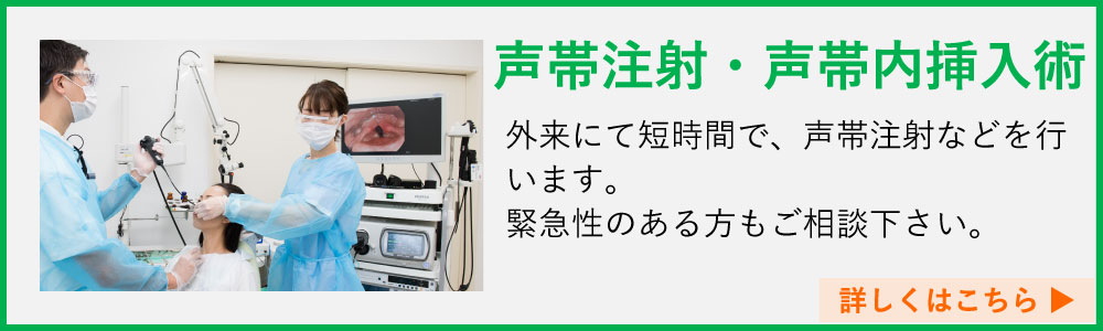 声帯注射・声帯内挿入術